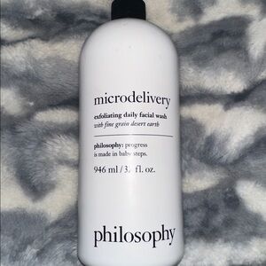 Philosophy Microdelivery Exfoliating Daily Facial Wash - Brand New 32floz Jumbo